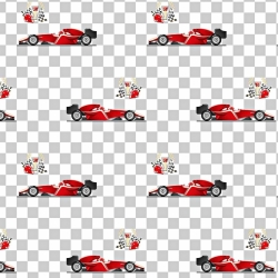 Baumwolle 100% F1-Autos rot auf weiß-grauer Karosserie  