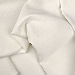 Tischdeckenstoff fleckenabweisend ecru - Leinenmuster  