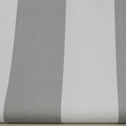 Baumwolle 100% Streifen 6cm weiß-grau  