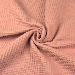 Korallenfarbener Baumwollwaffel  