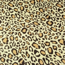 Baumwolle 100% Leopardenmuster beige-braun  