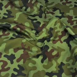 wasserdichte Stoffe Camouflage grün-braun  