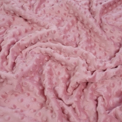 Minky Premium 270g/m2 - schmutziges Rosa  