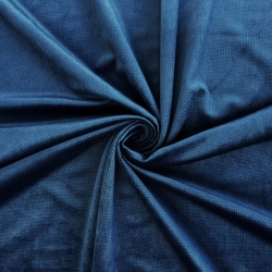 Samt glatt dunkelblau (Navy)  