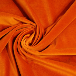 Samt orange - orange  