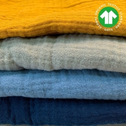 Musselin Double Gauze Reste, Endstücke - 0,5kg  