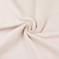 Dünner Baumwollwaffel - pudriger Rosa  