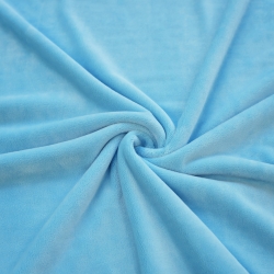 Minky glatt Premium hellblau (Himmelblau)  