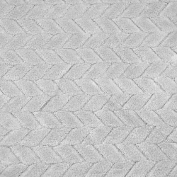 Minky Fischgrät Premium hellgrau (Glacier Gray)  