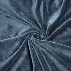 Minky glatt Premium blau-grau (Nacht Schatten)