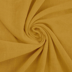 Leinen mit Viskose Bekleidungsstoff - senfgelb (Ochre)  