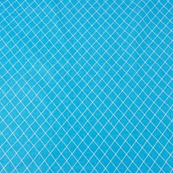 Baumwolle 100% Rauten weiß auf türkisfarbenem Hintergrund  