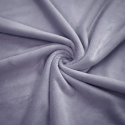 Minky glatt Premium grau-lila  