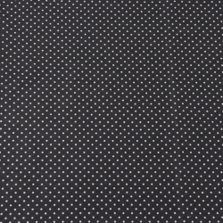 Baumwolle 100% Stecknadeln 2mm weiß auf anthrazitfarbenem Hintergrund  