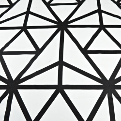 Baumwolle 100% Spinnennetz schwarz auf weißem Hintergrund  