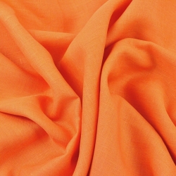 Leinen 100% Bekleidungsstoff orange - 125g  