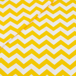 Baumwolle 100% Zickzack dunkelgelb  