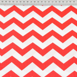 Baumwolle 100% Zickzack rot  