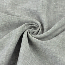 Leinen 100% Bekleidungsstoff melange grau Pfeffer und Salz - 125g  
