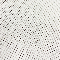 Baumwoll-Leinwand weiß zum Sticken - 42 Fäden auf 10 cm  