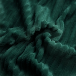 Minky Premium Streifen - Flaschengrün (green bottle)  