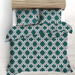 Baumwolle 100% Marokkanisches Mosaik dunkelgrün  