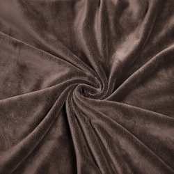 Minky glatt Premium Kakao Braun (Cocoa Brown)  