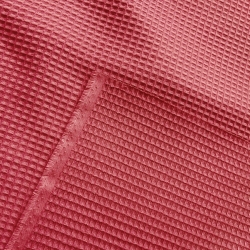 Baumwoll-Waffel - rosa marsala  