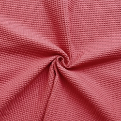 Baumwoll-Waffel - rosa marsala  