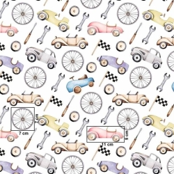 100% Baumwolle Werkstatt auf weißem Hintergrund  