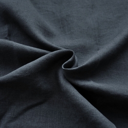 Leinen Vorhang - 285g - 140cm - graphit  