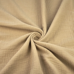 Musselin Double Gauze kaffeebraun (Kaffee)  