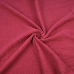 Musselin Double Gauze himbeerfarben (Chili)  