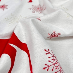 Flanell nicht gekratzt Weihnachtsmuster Rentiere mit grün-rotem Karomuster  