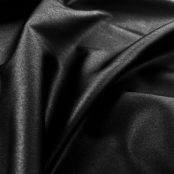 Premium-Satin schwarz 225cm (sanforisiert)  