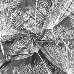 Baumwolle 100% Pusteblumen Fächer weiß auf grauem Hintergrund  