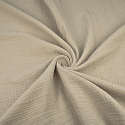 Baumwolle Musselin Double Gauze beige (Bleached Sand) - MK  