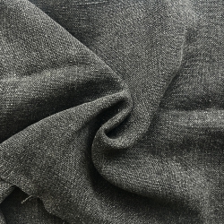 Leinen Dekostoff - 580g - 140cm - graphitfarben  