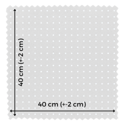 Patchwork-Stoffset 20 Stück 40 x 40 cm - schwarz-weiß