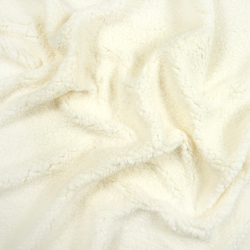 Sherpa-Fleece Lammfell - ecru (Cloud Dancer)  