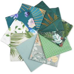 Patchwork-Stoffset 20 Stück 40 x 40 cm - grün/Erwachsene  