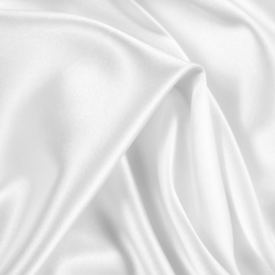 Zweifarbige Bekleidungsstoff Satin / Taft - Weiß 1