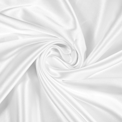 Zweifarbige Bekleidungsstoff Satin / Taft - Weiß 1