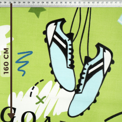 100% Baumwolle Fußball Champion auf grünem Hintergrund