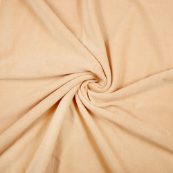 Baumwollvelours - beige-rosa  