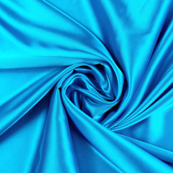 Doppelseitiger Bekleidungsstoff Satin / Taft - dunkeltürkis 23