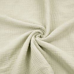 Baumwoll-Musselin Double Gauze - kaltes Beige