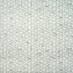 100% Baumwolle mit pflanzlichem Mosaikmuster in Salbeigrün