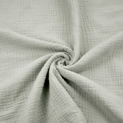 Musselin Double Gauze pastellgrau (Warm Beige)