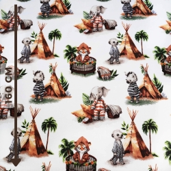 Baumwolle 100% afrikanische Tiere in Pyjamas